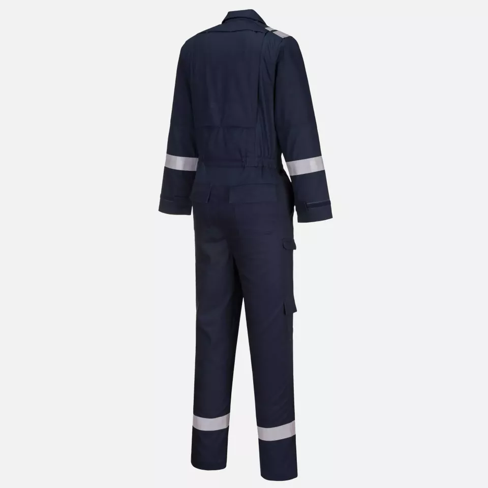 Portwest FR501NAR, Bizflame Work Stretch Panelled FR Coverall, Navy, image 3, gallery thumbnail