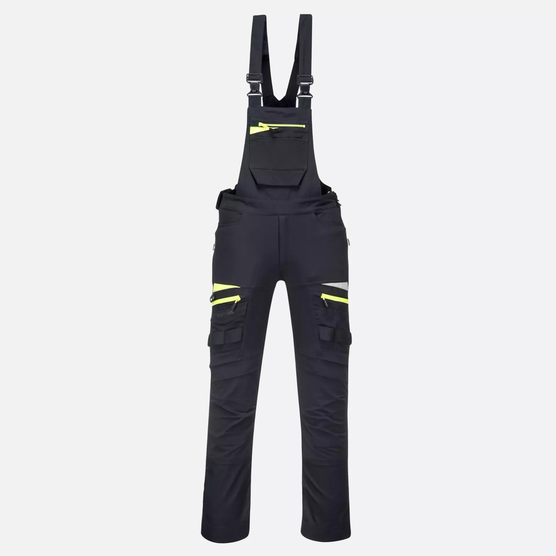 Portwest DX441BKR, DX4 Work Bib and Brace, Black, image 1