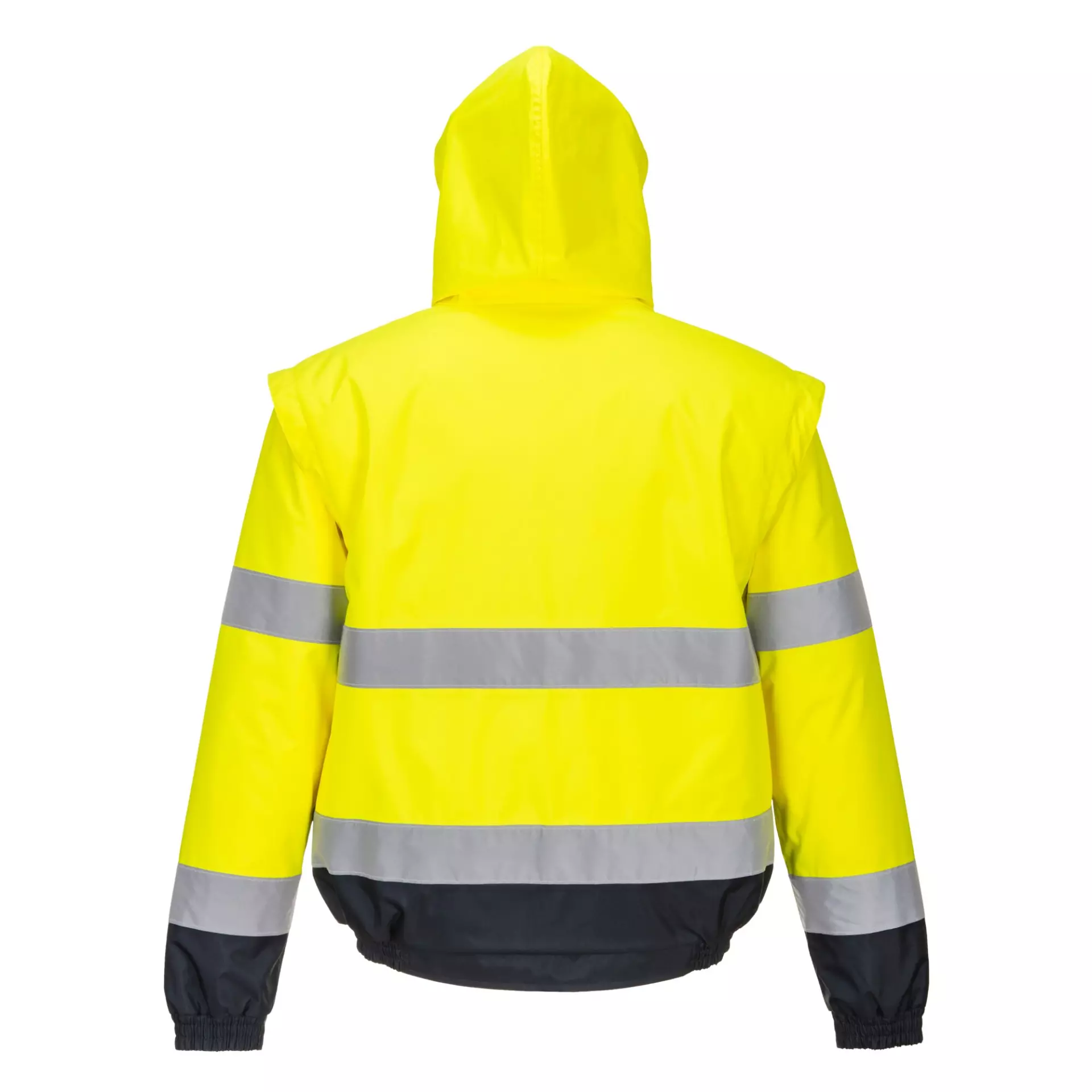 Portwest C468YER, Hi-Vis 2-in-1 Contrast Bomber Jacket, Yellow, image 2
