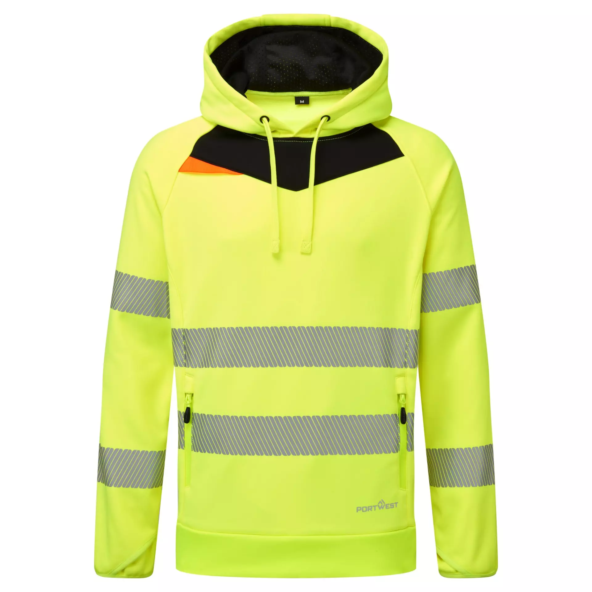 Portwest DX483YBR, DX4 Hi-Vis Kapuzenpullover, Gelb/Schwarz, image 1