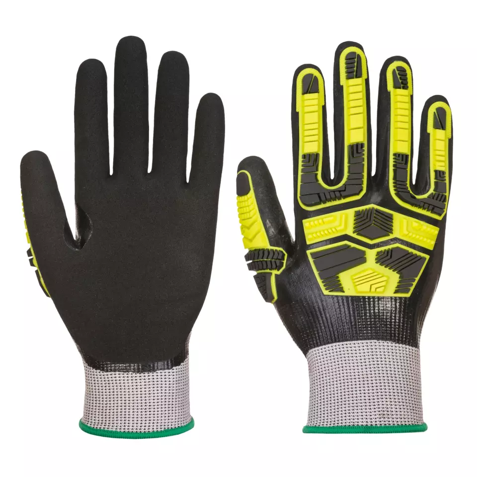 Portwest AP55G8R, Waterproof HR Cut Impact Glove, Grey/Black, image 1, gallery thumbnail