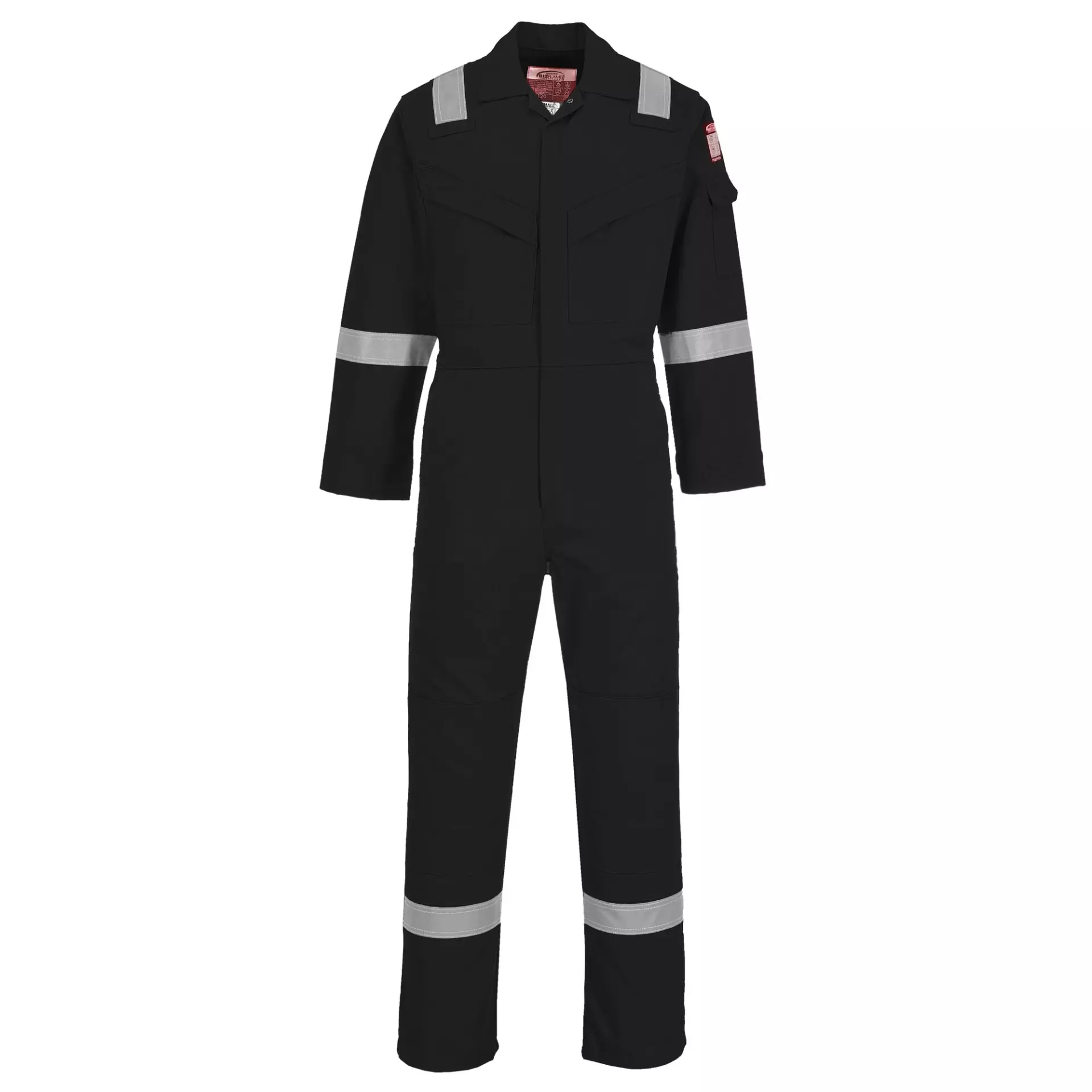 Portwest FR21BKR, Bizflame Work FR superleichter antistatischer Overall, Schwarz