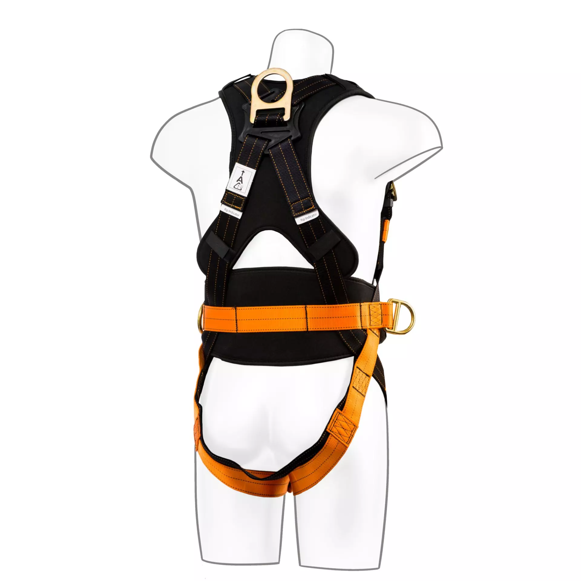 Portwest FP73K1R, Ultra 3 Point Harness, Black/Orange, image 3