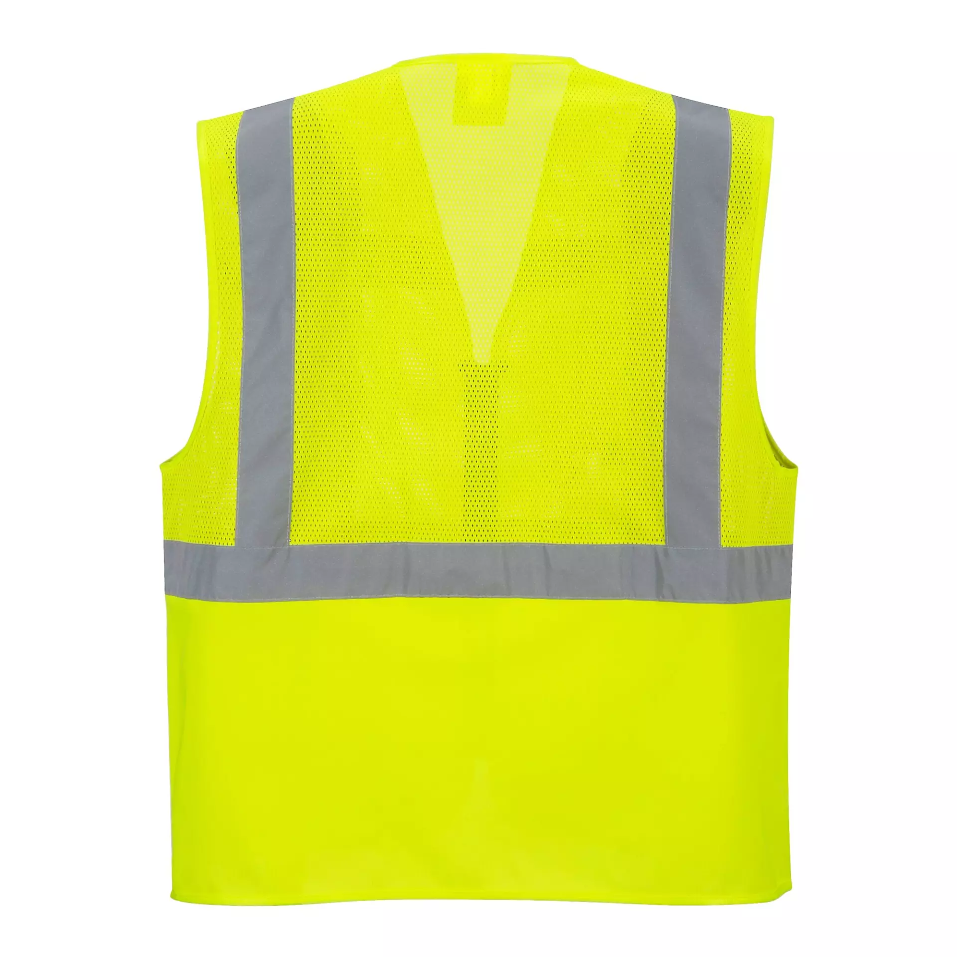 Portwest C496YER, Madrid Hi-Vis Half Mesh Executive Vest, Yellow, image 2