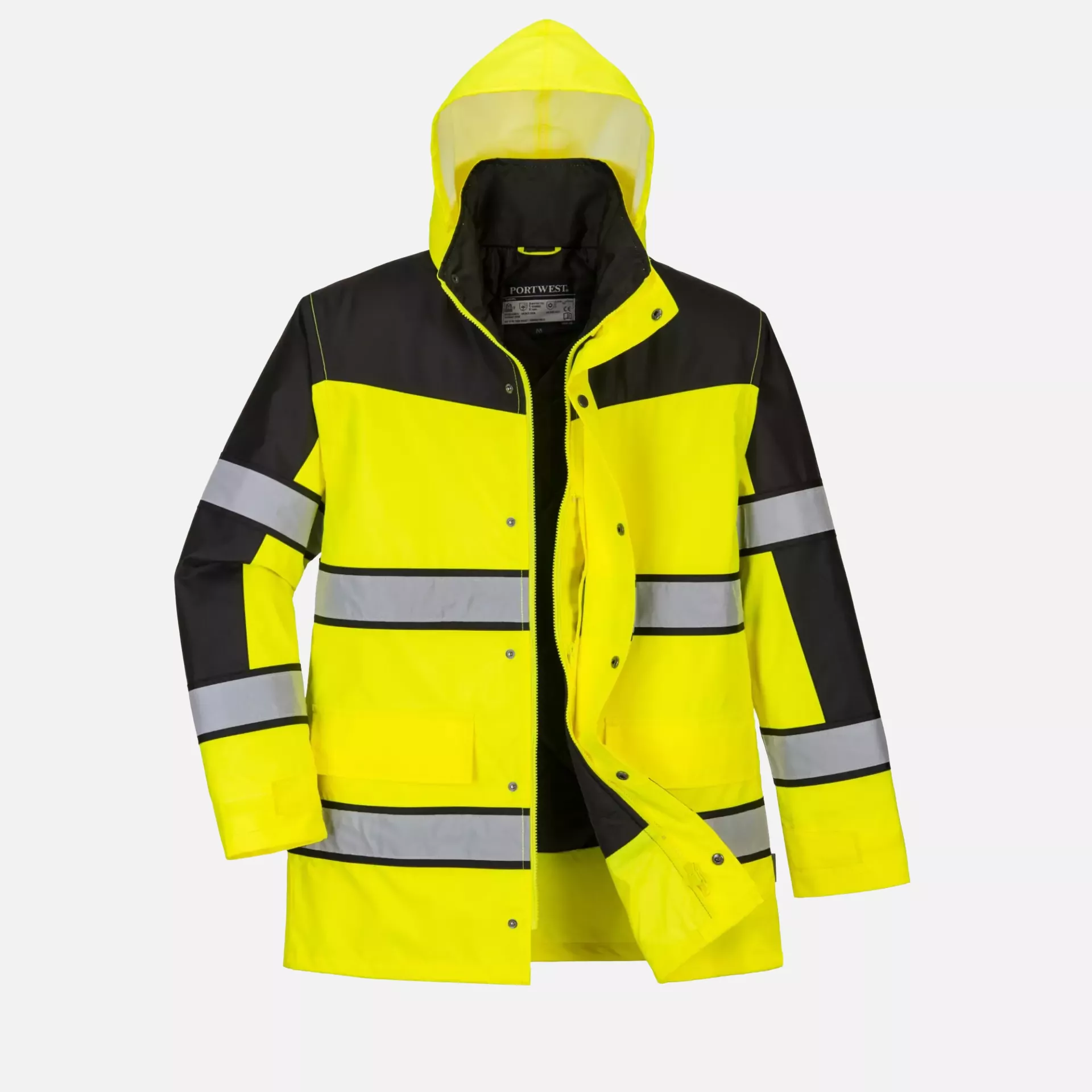 Portwest S462YER, Hi-Vis Contrast Winter Classic Jacket, Yellow, image 5