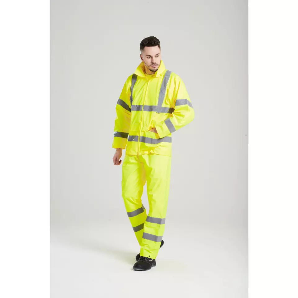 Portwest H440YER, Hi-Vis Rain Jacket, Yellow, image 8, gallery thumbnail