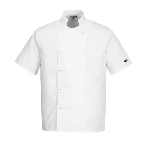 Portwest Chef's Cumbria Jacket S/S, White