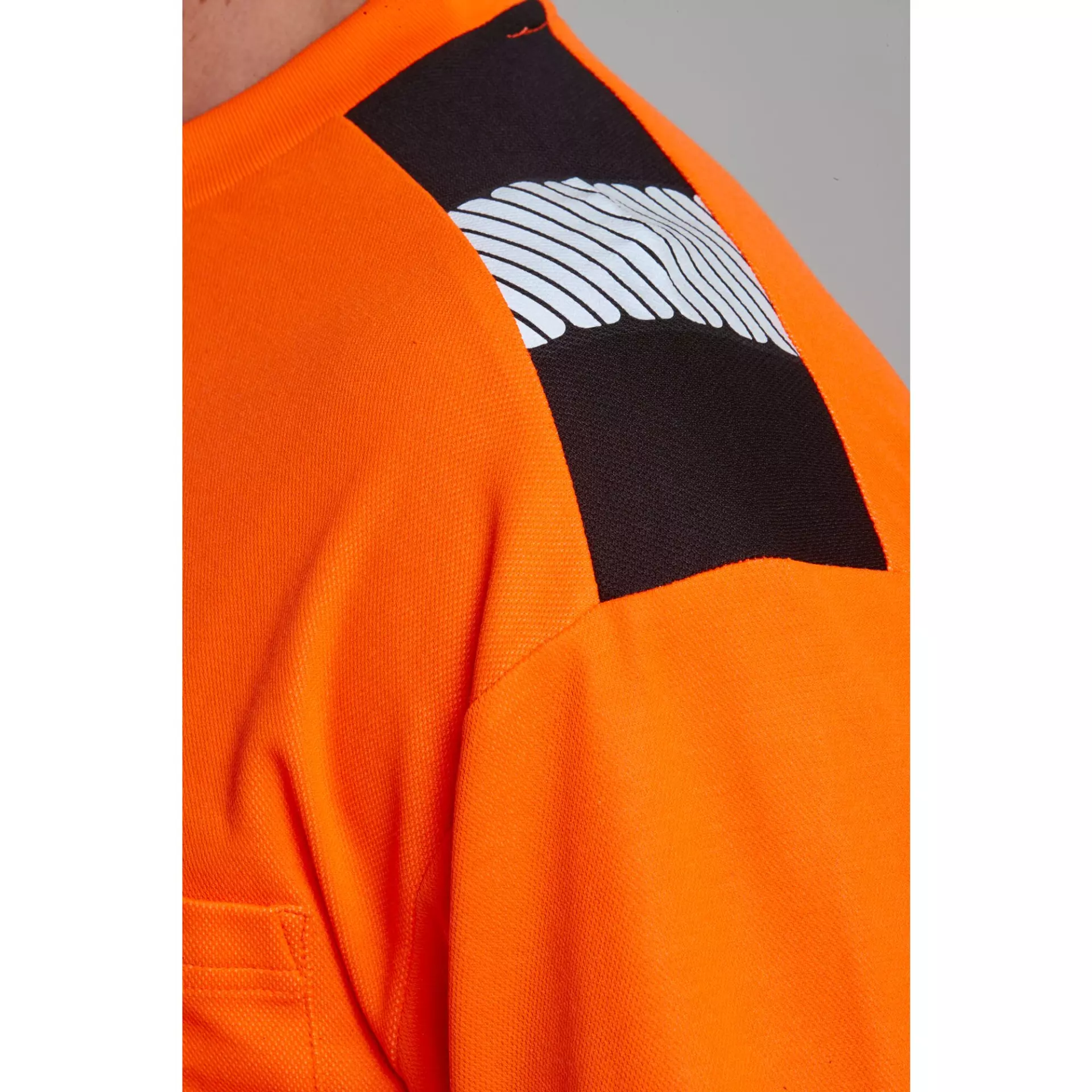 Portwest T185OBR, PW3 Hi-Vis Cotton Comfort T-Shirt L/S, Orange/Black, image 5