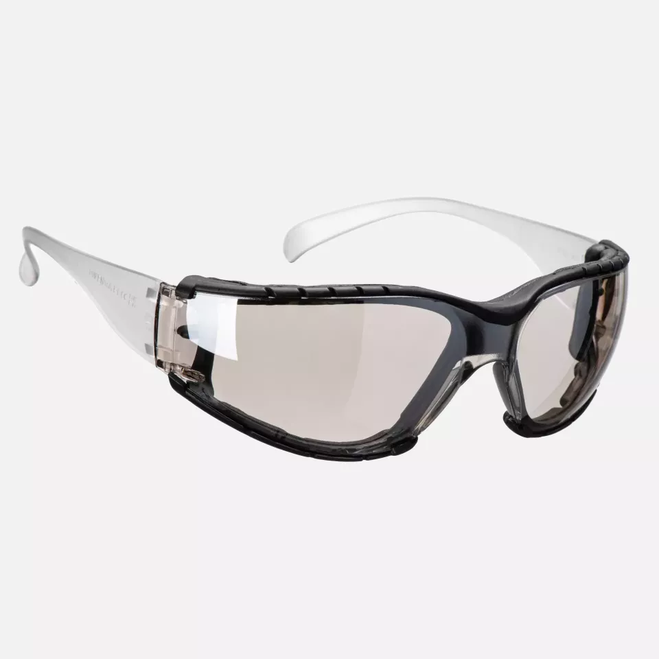 Portwest PS32MIR, Wrap Around Plus Schutzbrille, Silber, image 1, gallery thumbnail