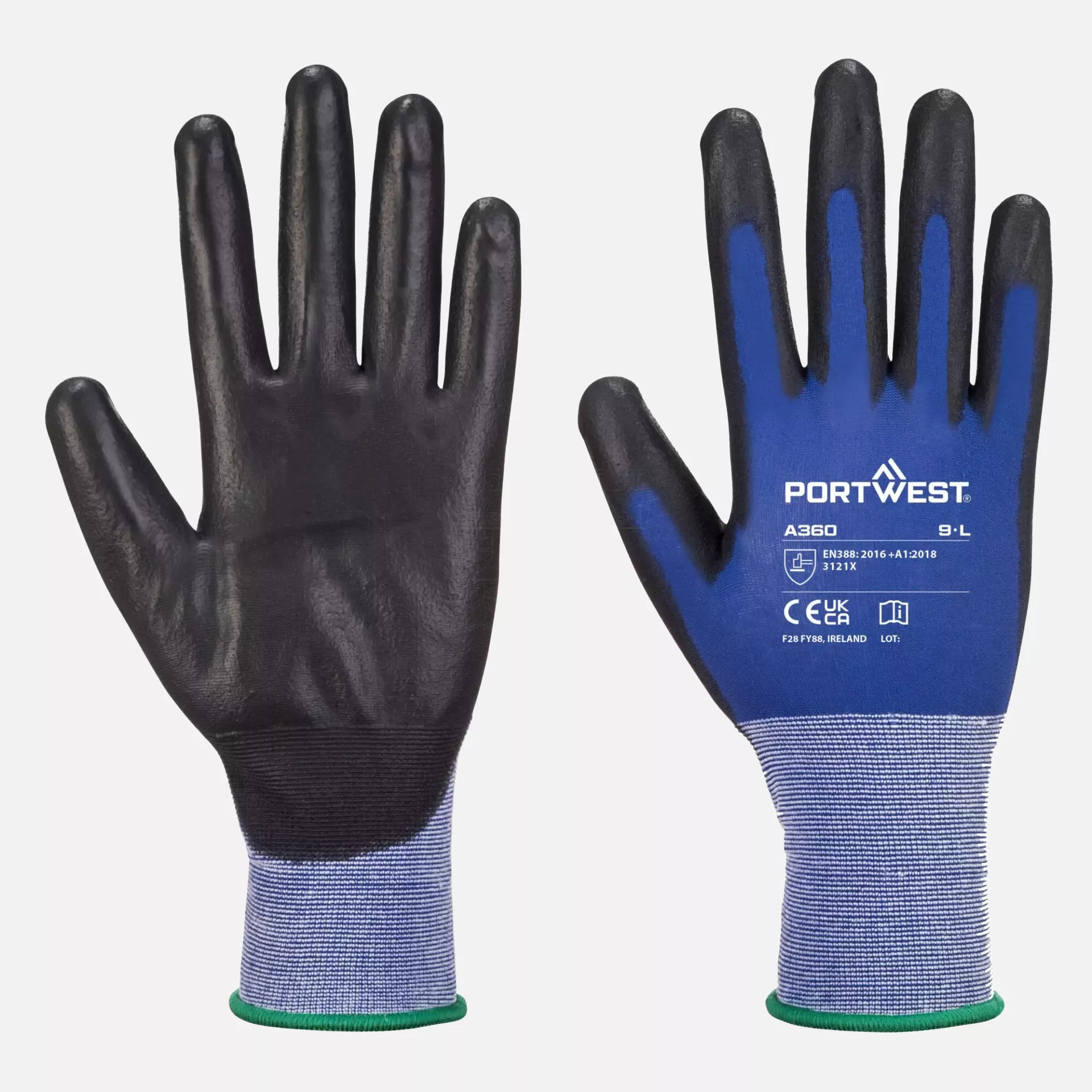 Portwest A360B8R, Senti - Flex Glove, Blue/Black, image 2