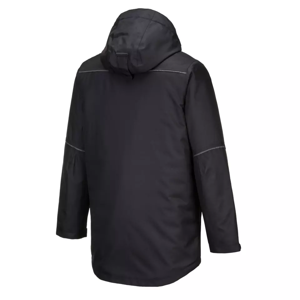 Portwest KX360BKR, KX3 Winter Parka Jacket, Black, image 3, gallery thumbnail
