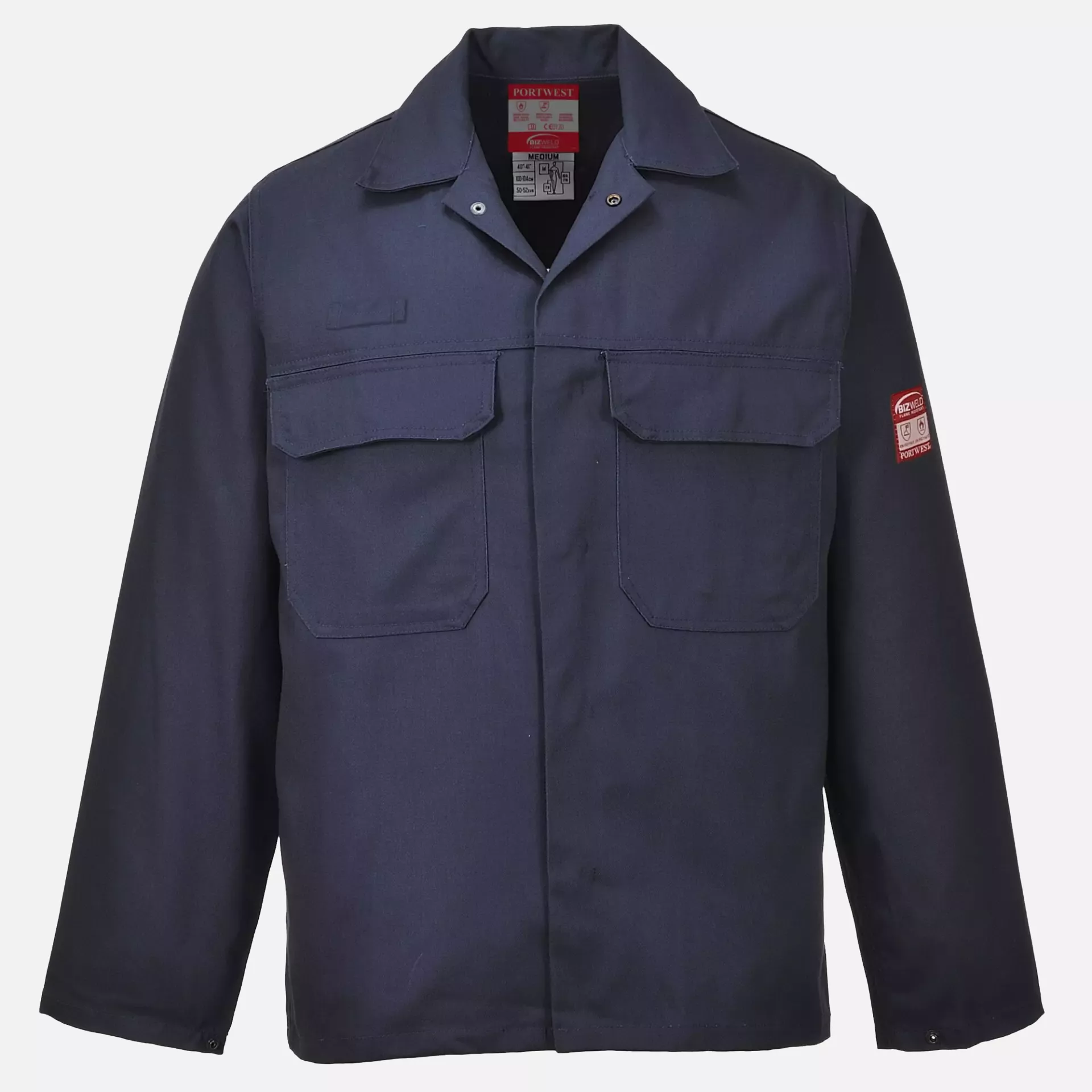 Portwest BIZ2NAR, Bizweld FR Jacket, Navy, image 1