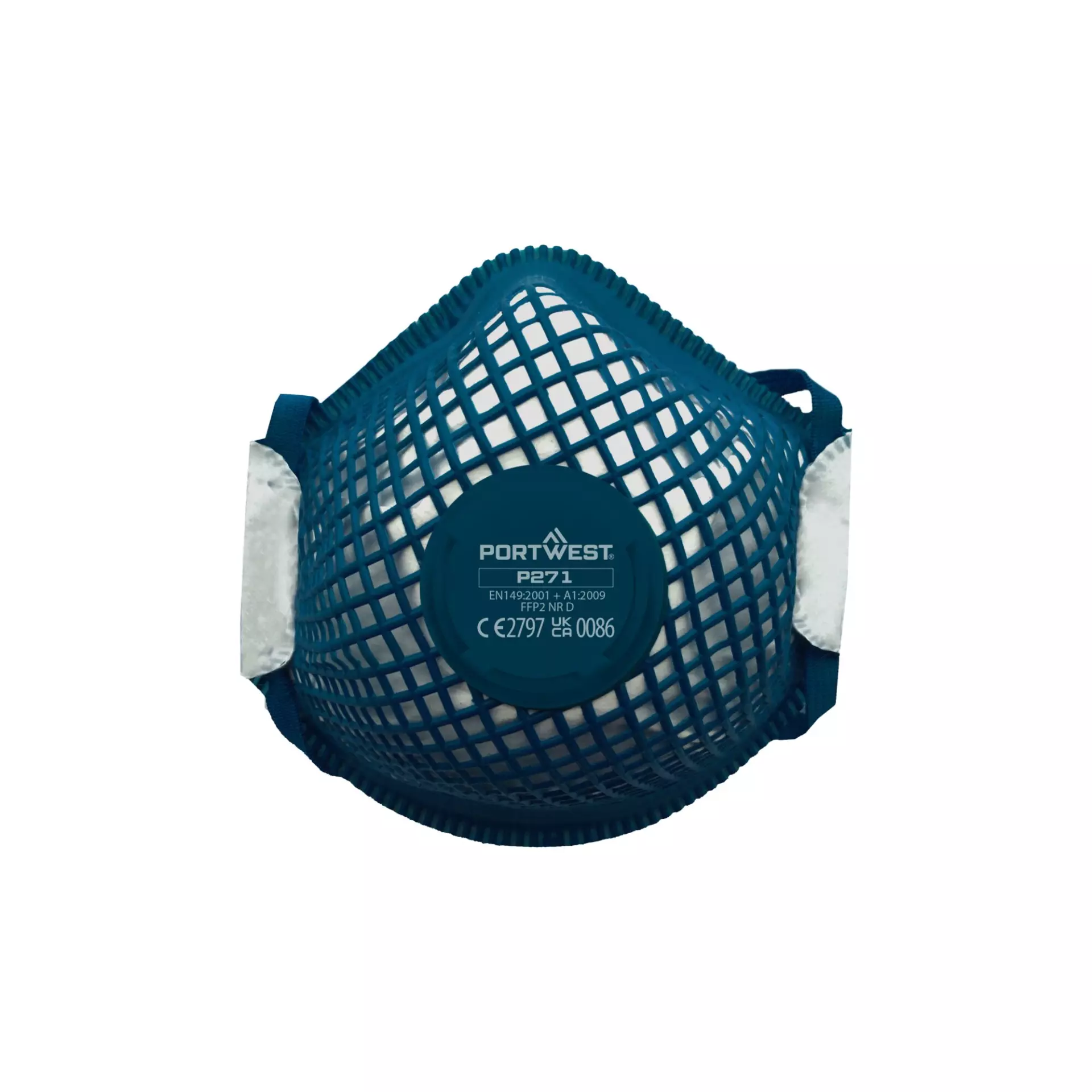 Portwest P271WHR, ERGONET FFP2 Valved Dolomite Respirator, White, image 1