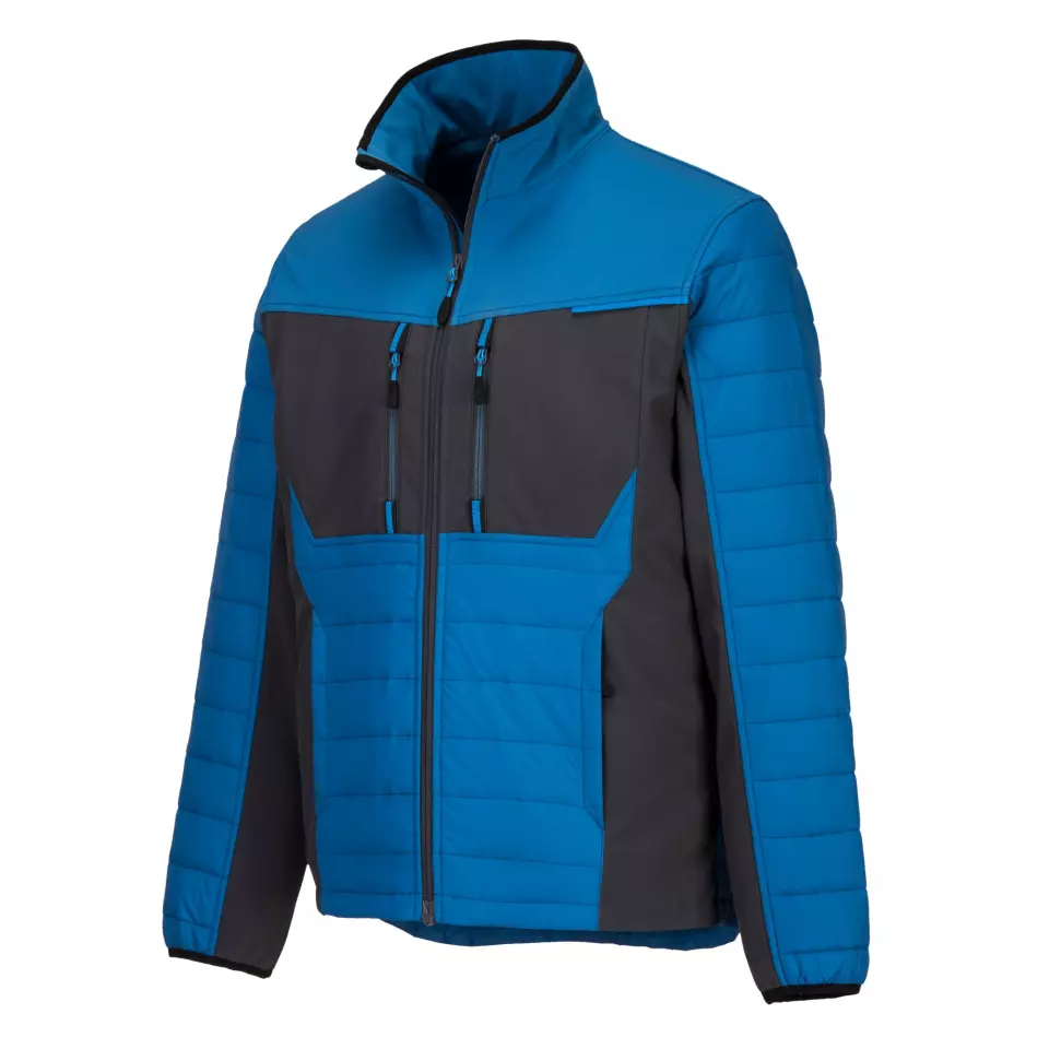 Portwest T752PBR, WX3 Hybrid Baffle Jacket, Persian Blue, image 3, gallery thumbnail