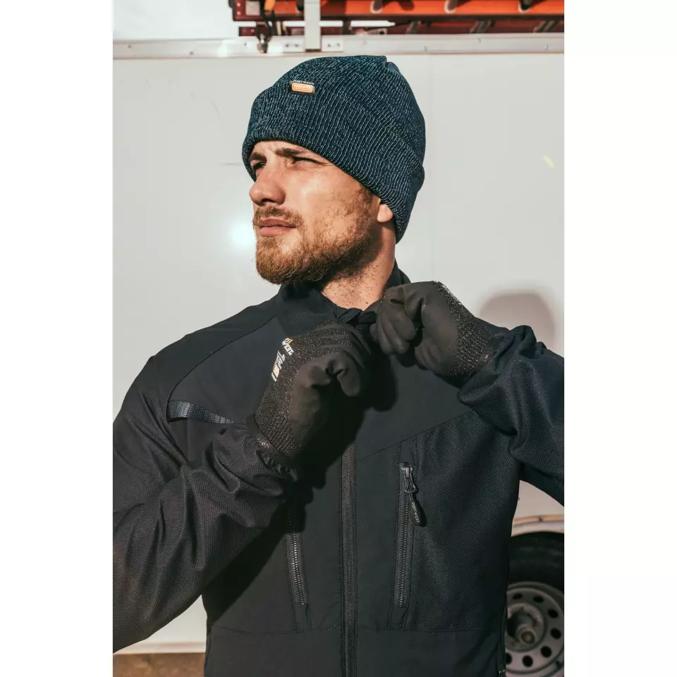 Portwest B026, Insulated Knit Reflective Yarn Beanie, image 8, gallery thumbnail