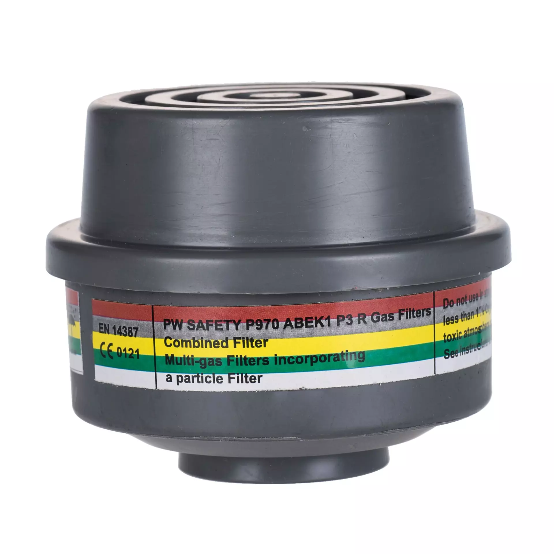 Portwest P970GRR, ABEK1P3 Combination Filter Special Thread Connection, Grey, image 1