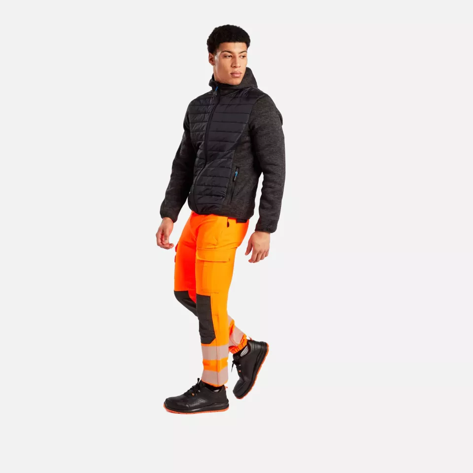 Portwest T832GMR, KX3 Hybrid Baffle Jacket, Grey Marl, image 7, gallery thumbnail