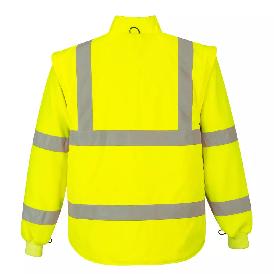 Portwest S427YER, Hi-Vis Breathable 7-in-1 Traffic Jacket, Yellow, image 3, gallery thumbnail