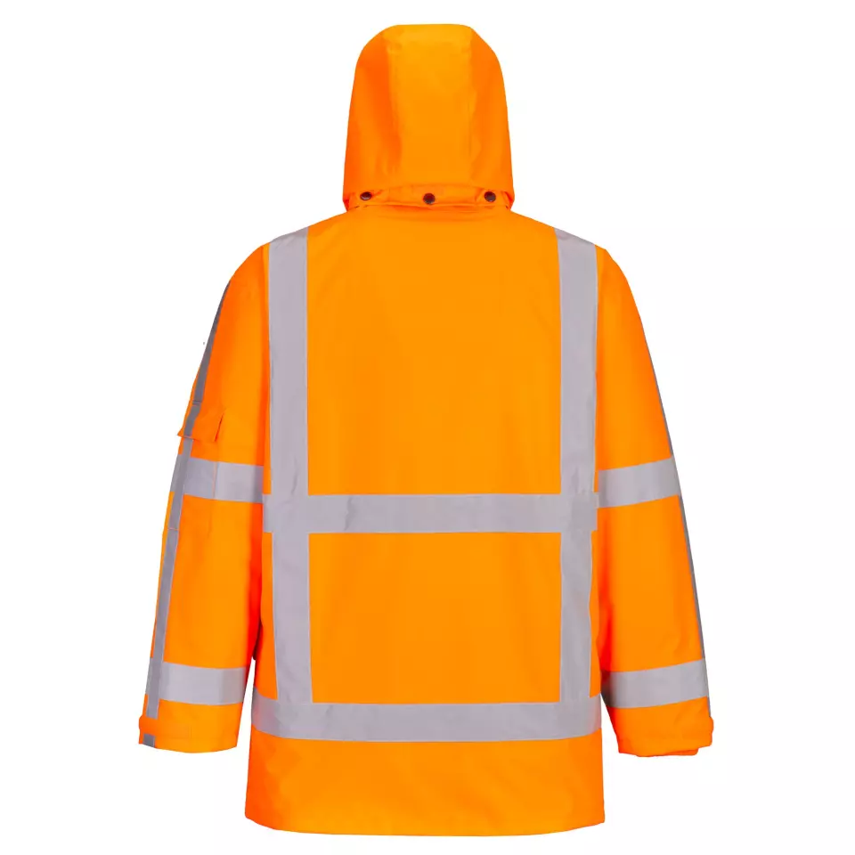 Portwest R461ORR, RWS Hi-Vis 3-in-1 Traffic Jacket, Orange, image 2, gallery thumbnail