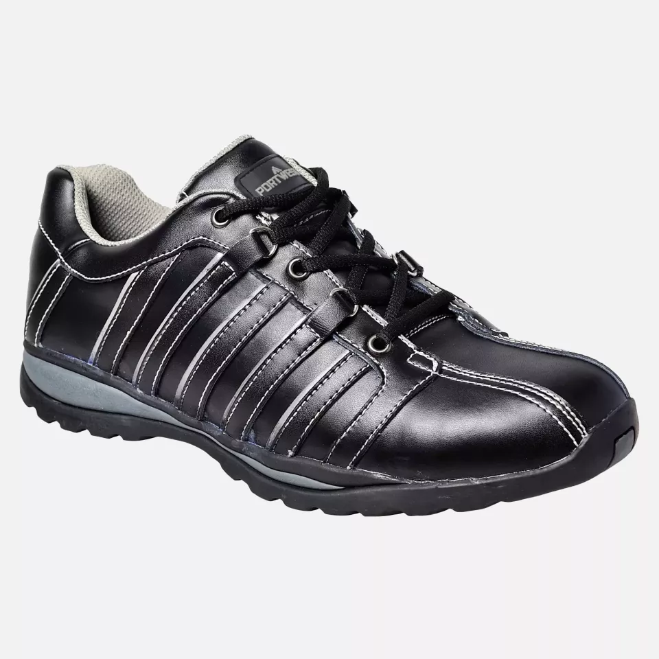 Portwest FW33BKR, Steelite Arx Safety Trainer S1P HRO, Black, image 1, gallery thumbnail