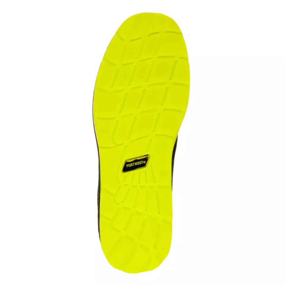 Portwest FT25BGN, Steelite Aire Trainer S1P, Black/Green, image 3, gallery thumbnail