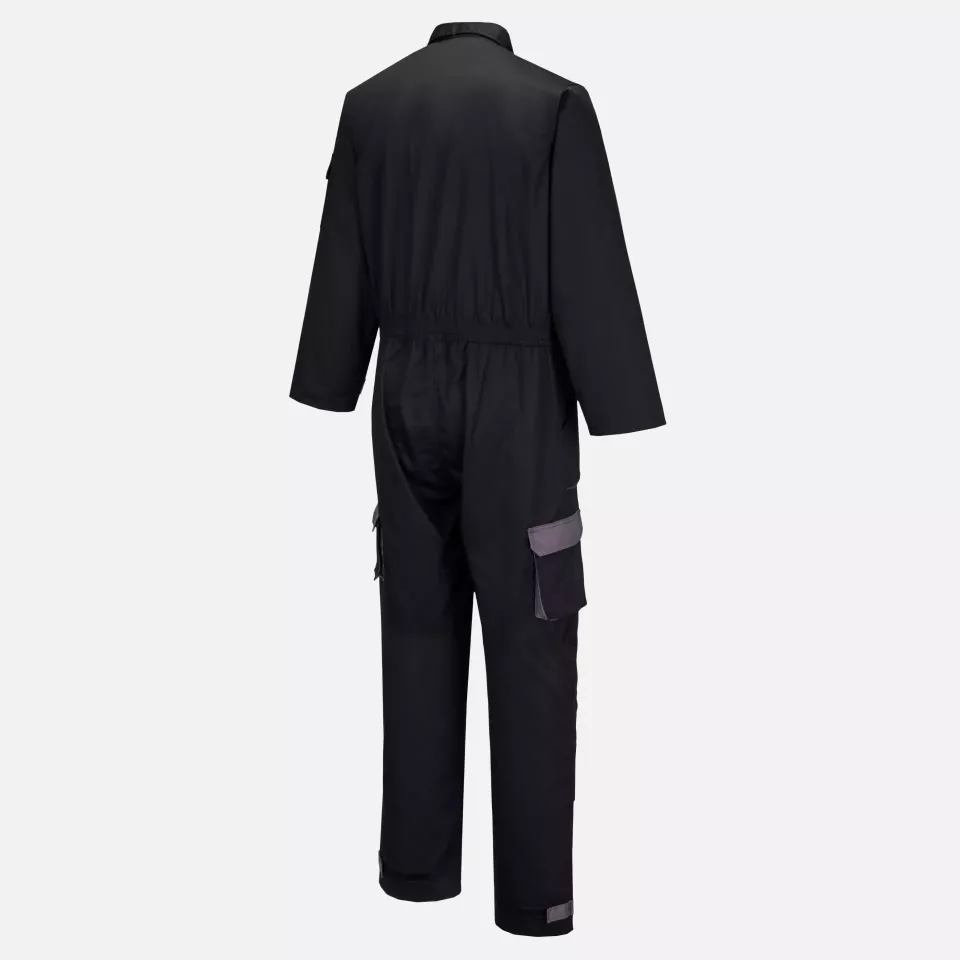 Portwest TX15BKR, Texo Contrast Coverall, Black, image 3, gallery thumbnail