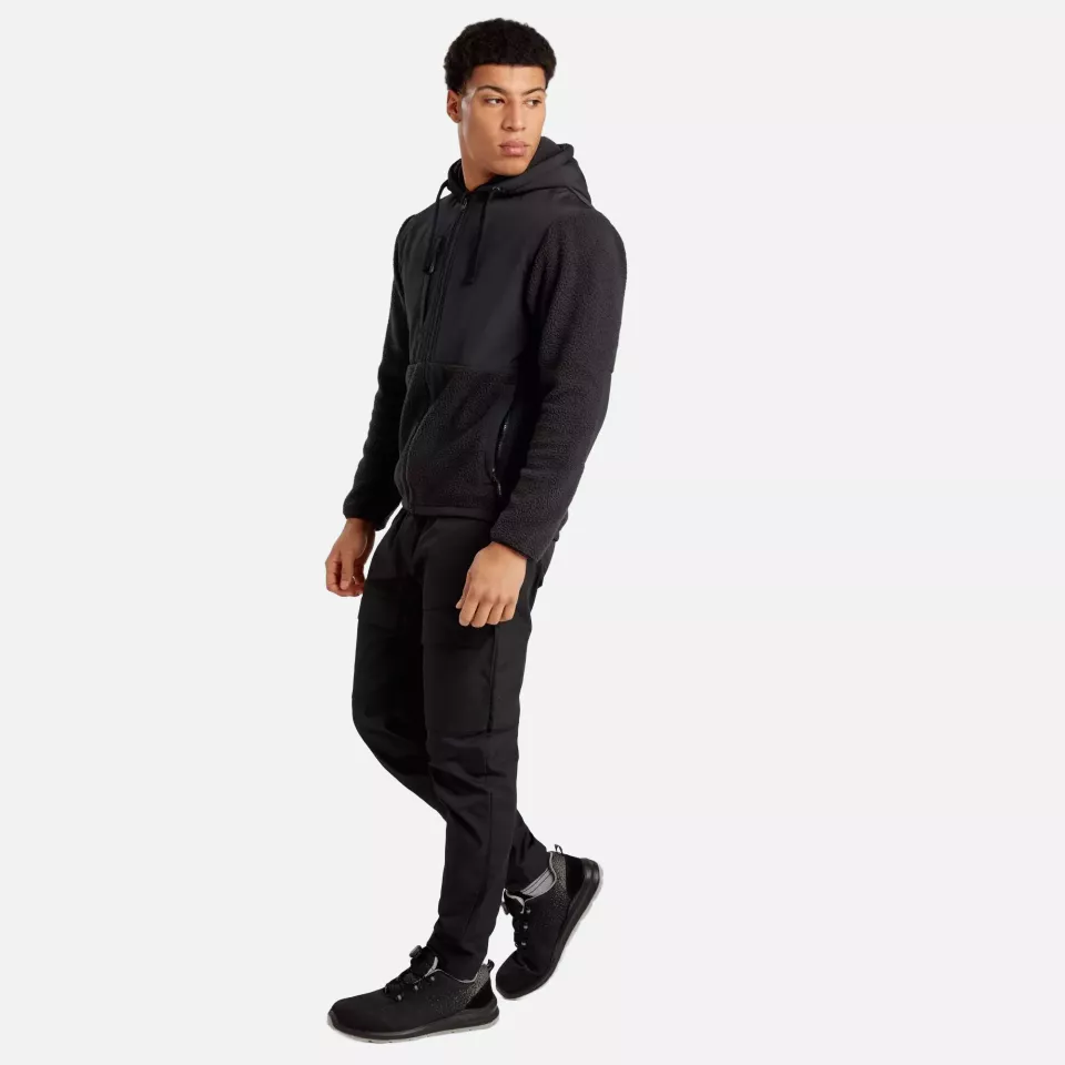 Portwest KX371BKR, KX3 Borg Fleece, Black, image 2, gallery thumbnail