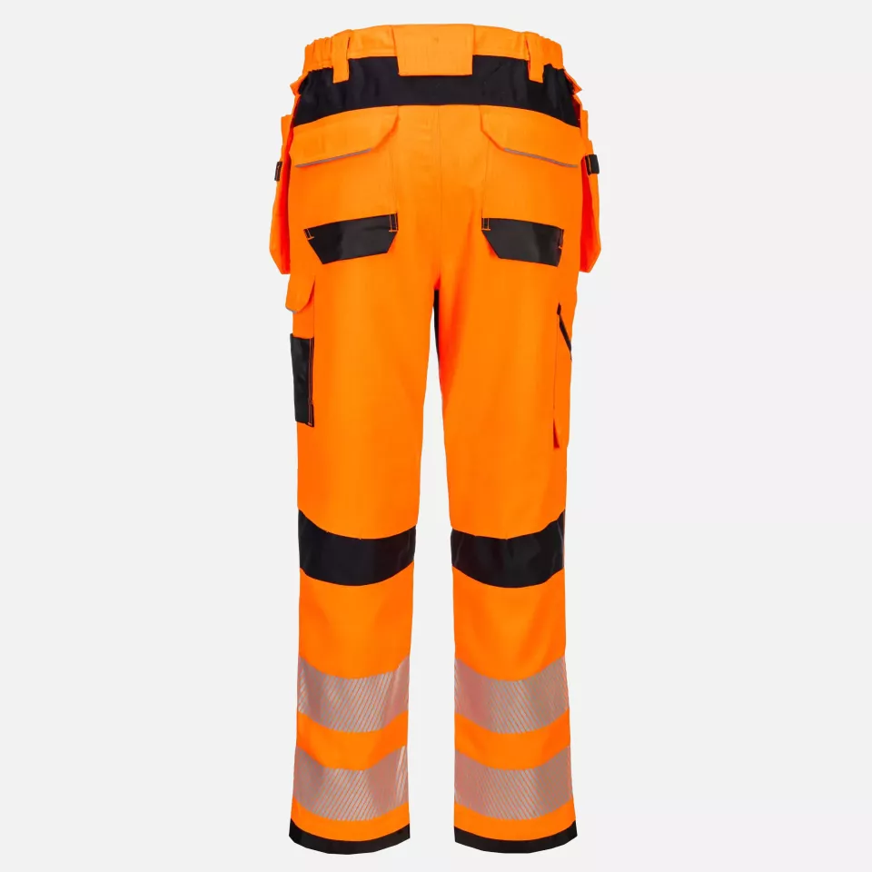 Portwest FR415OBR, PW3 FR Modaflame HVO Holsterhose, Orange/Schwarz, image 2, gallery thumbnail