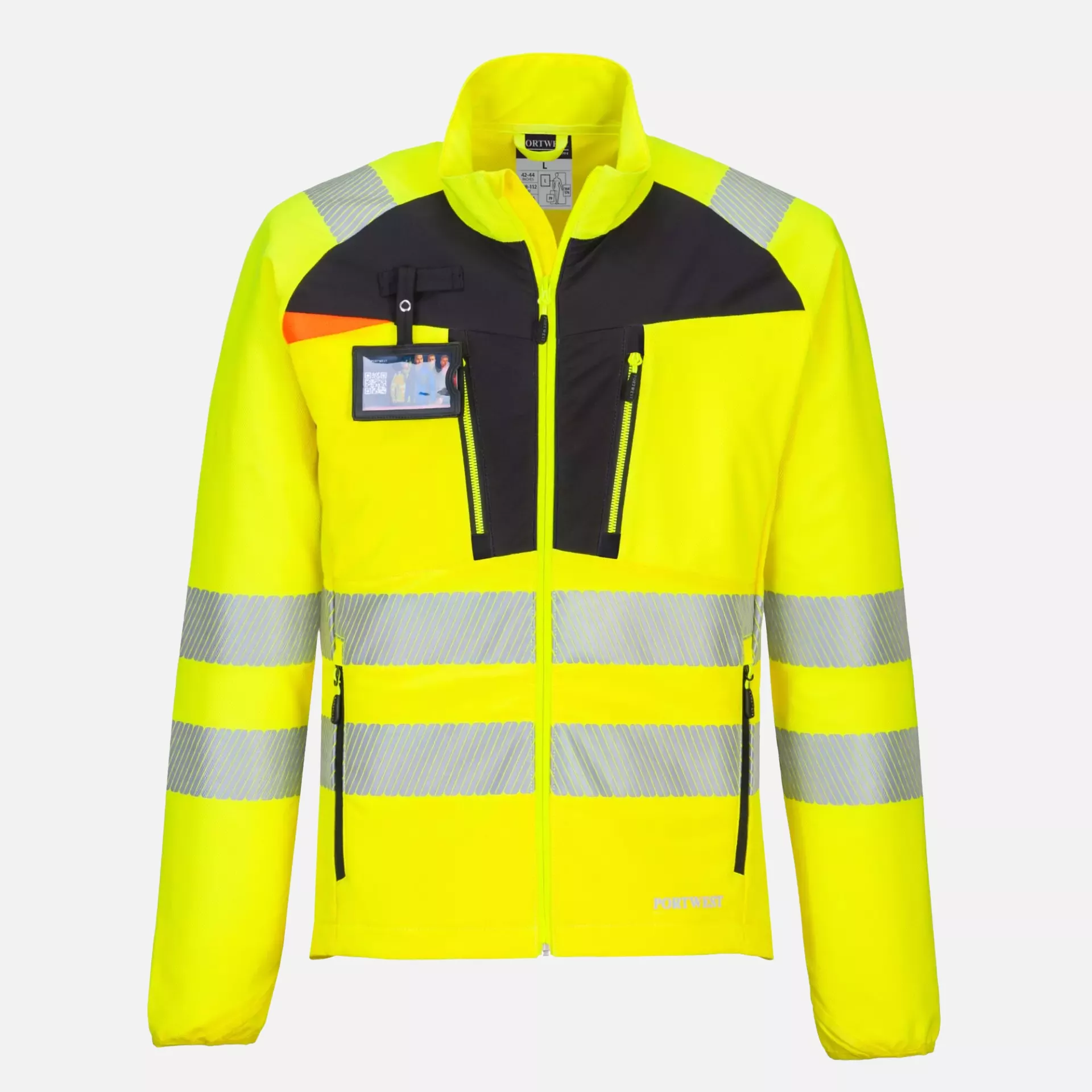 Portwest DX481YBR, DX4 Hi-Vis Lightweight Mid Layer, Yellow/Black, image 5