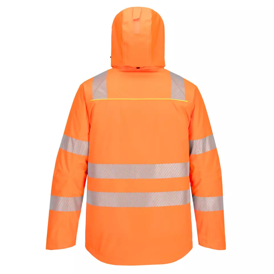 Portwest DX461OBR, DX4 Hi-Vis Winter Jacket, Orange/Black, image 5, gallery thumbnail