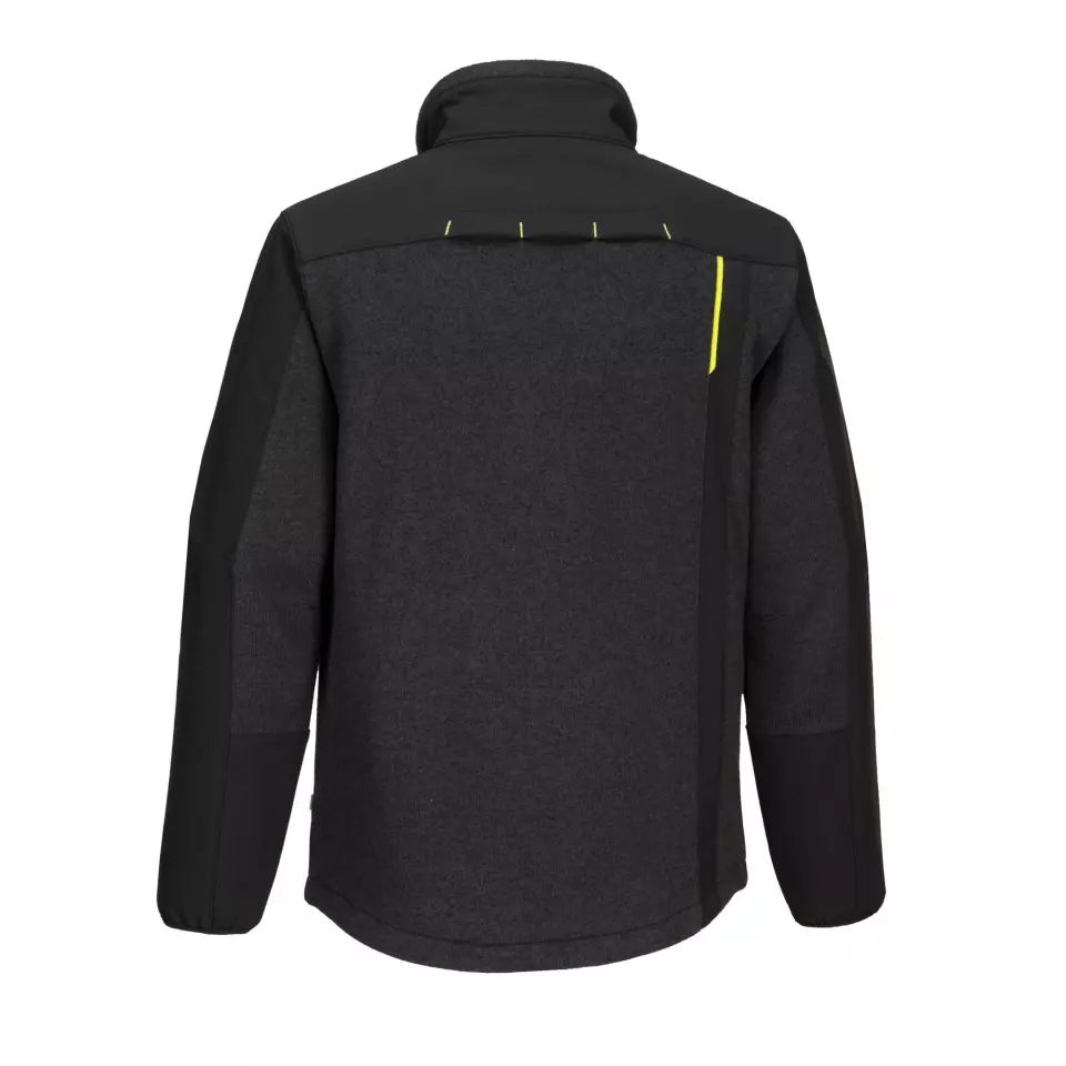 Portwest T753BKR, WX3 Eco Hybrid Softshell (2L), Black, image 2, gallery thumbnail