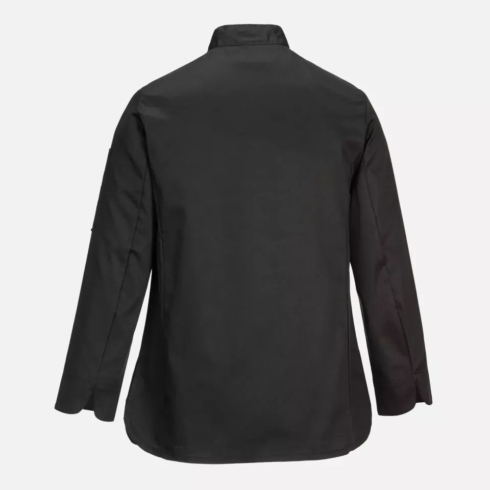 Portwest C837BKR, Chef's Women's MeshAir Rachel Jacket L/S, Black, image 2, gallery thumbnail