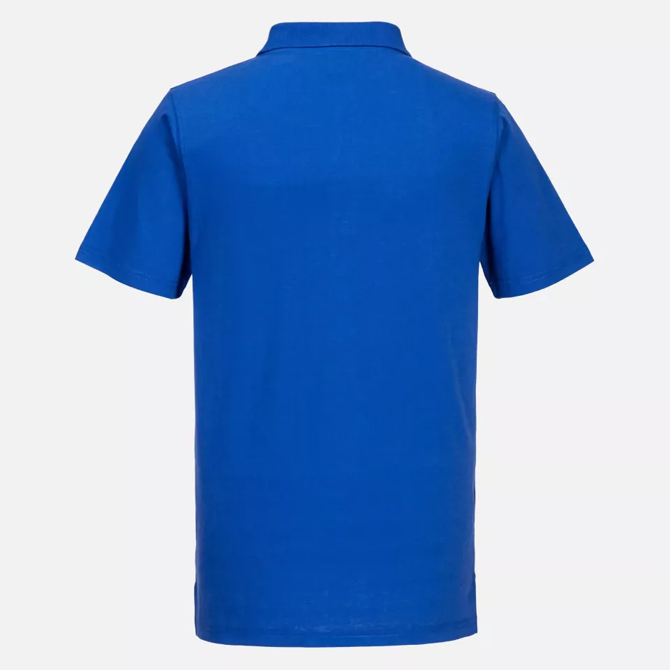 Portwest L210RBR, Lightweight Jersey Polo Shirt, Royal Blue, image 2, gallery thumbnail