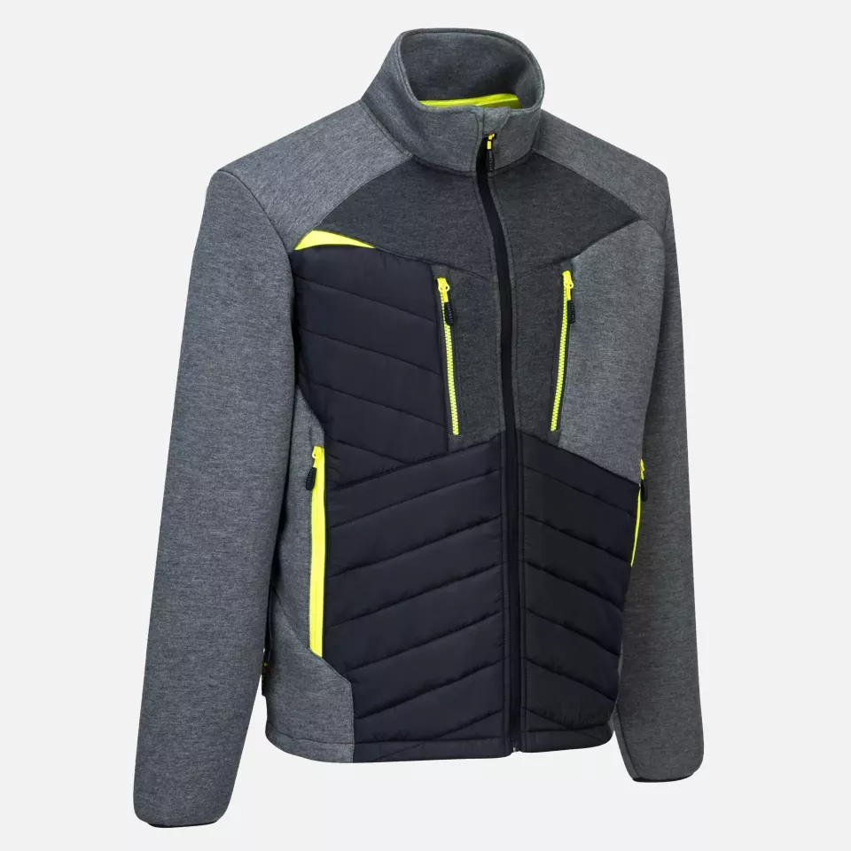Portwest DX471MGR, DX4 Hybrid Baffle Jacket, Metal Grey, image 3, gallery thumbnail