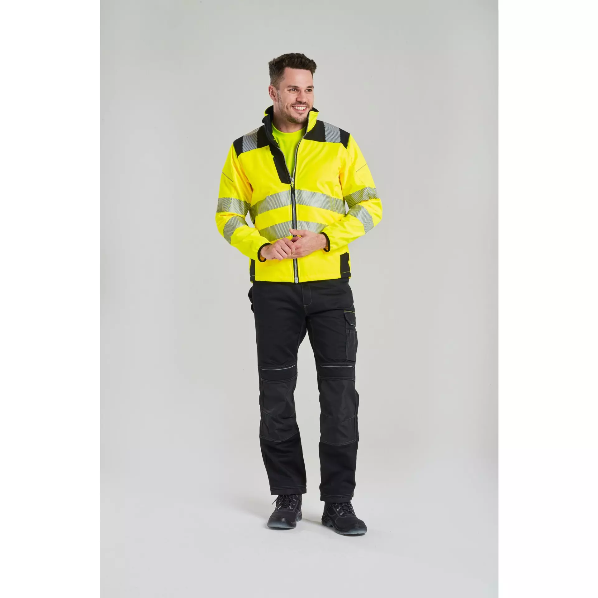 Portwest T402YBR, PW3 Hi-Vis Softshell (3L), Yellow/Black, image 8
