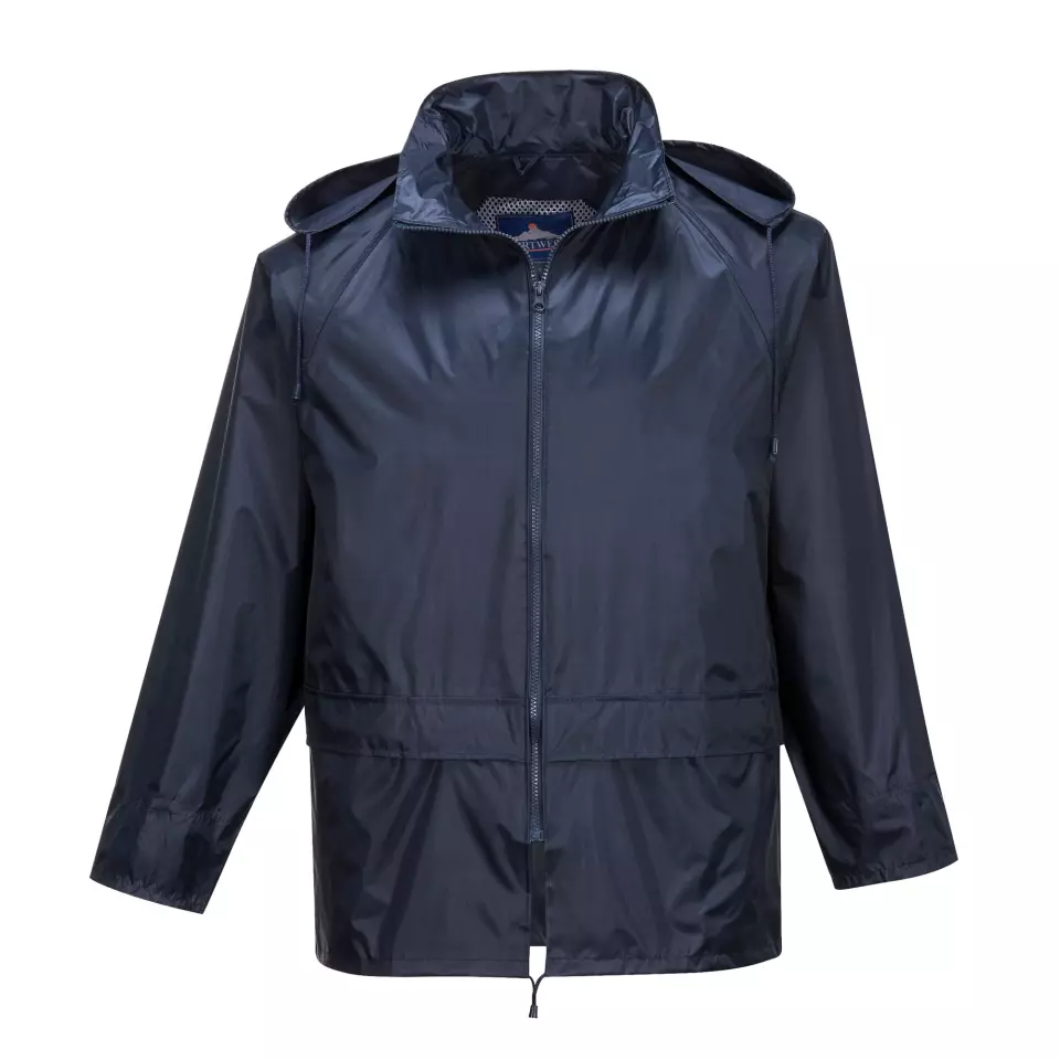 Portwest L440NAR, Essentials Rainsuit (2 Piece Suit), Navy, image 3, gallery thumbnail