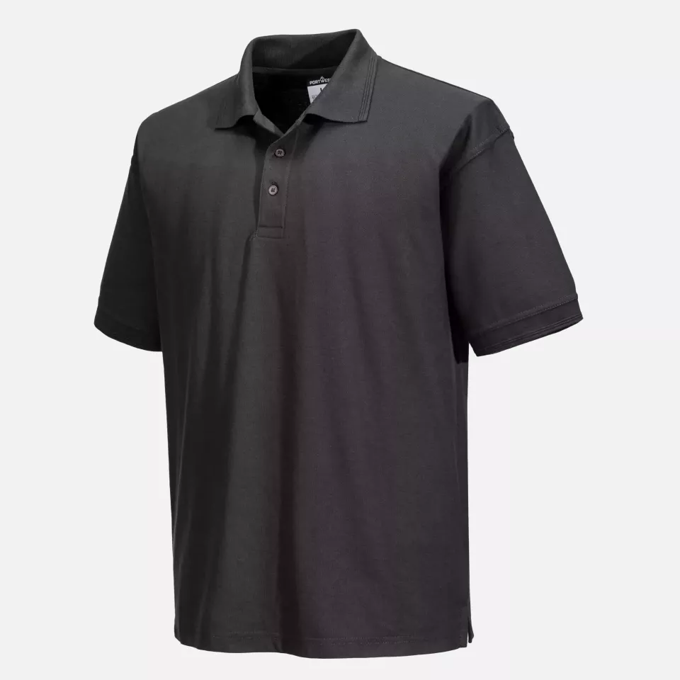 Portwest B210MGR, Naples Polo Shirt S/S, Metal Grey, image 3, gallery thumbnail