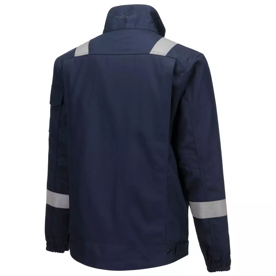 Portwest FR68NAR, Bizflame Industry FR Jacket, Navy, image 3, gallery thumbnail