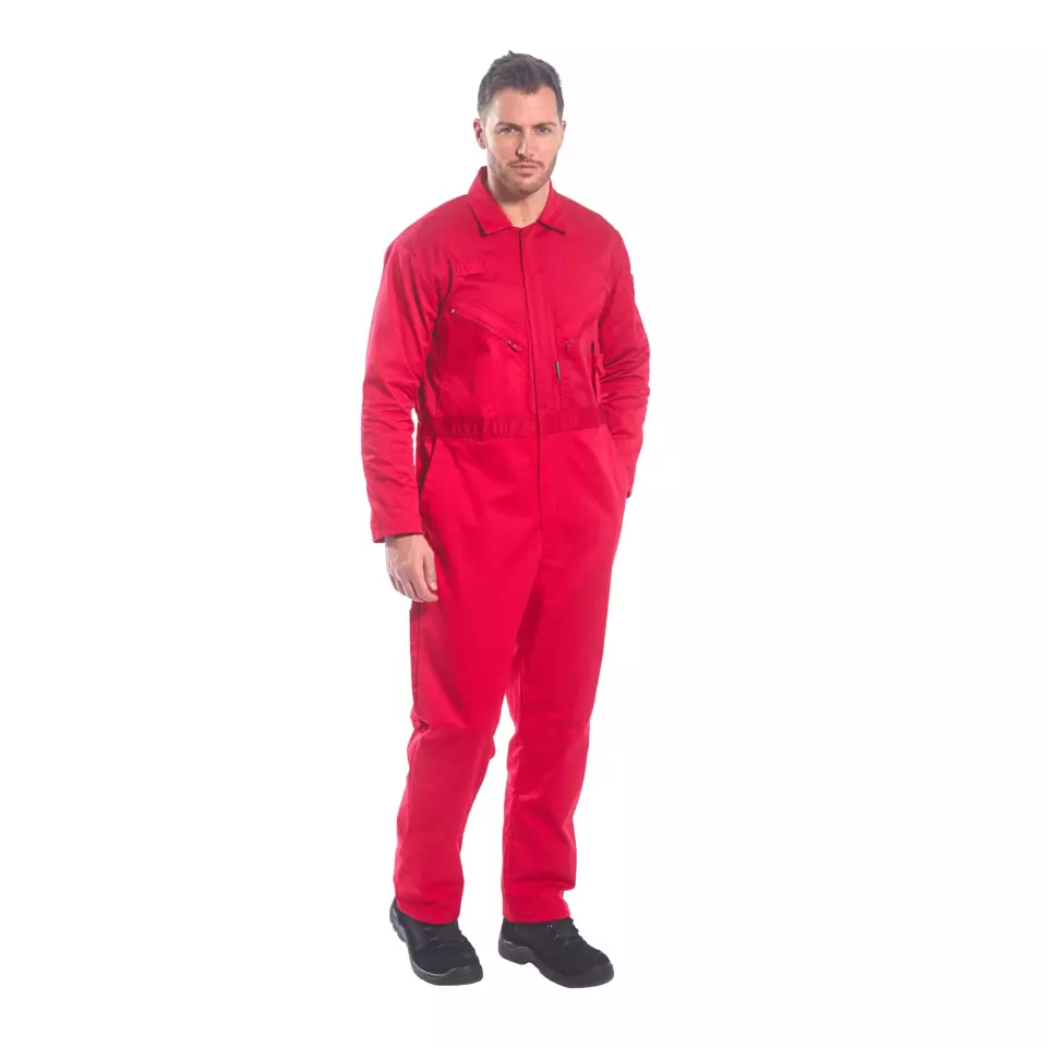 Portwest C813BKR, Liverpool Zip Coverall, Black, image 2, gallery thumbnail