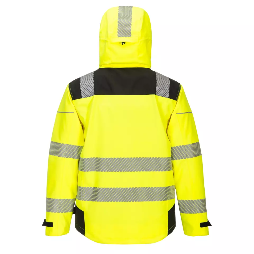Portwest PW360YBR, PW3 Hi-Vis Extreme Rain Jacket, Yellow/Black, image 5, gallery thumbnail