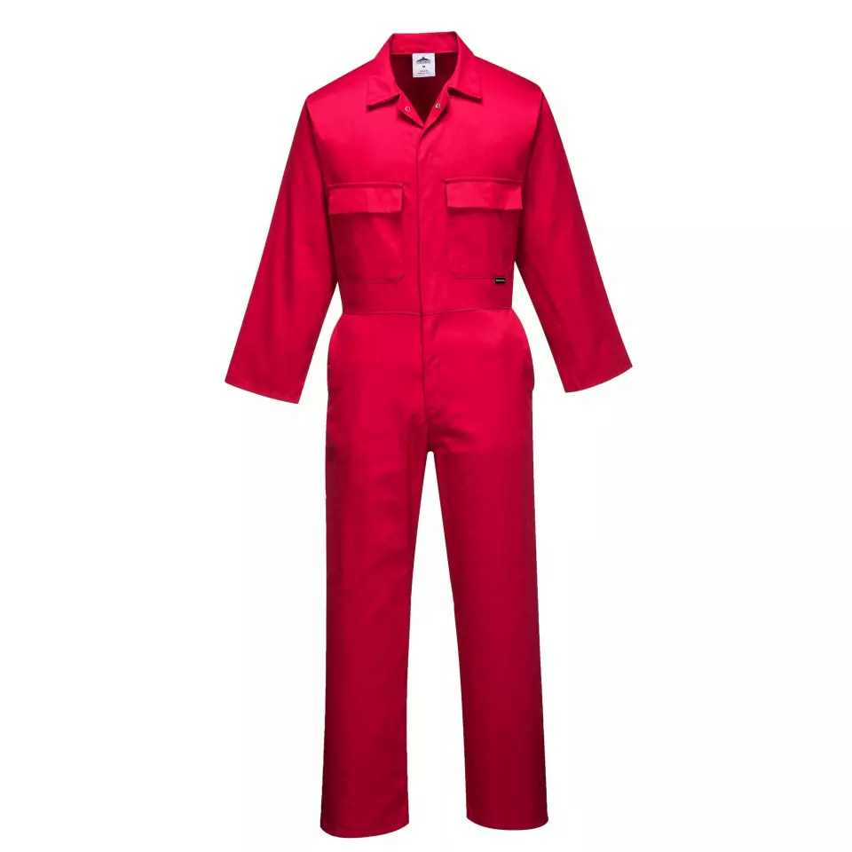 Portwest S999RER, Euro Work Coverall, Red, image 1, gallery thumbnail