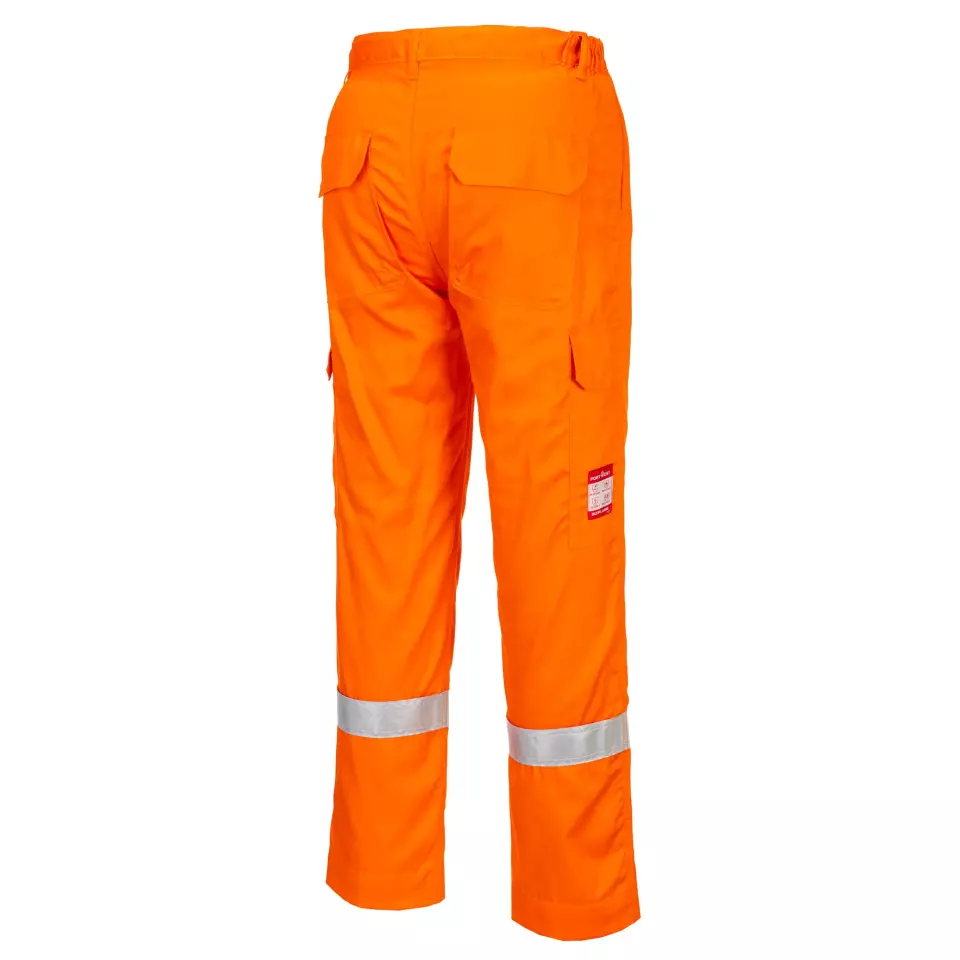 Portwest FR412ORR, Bizflame Work leichte antistatische flammhemmende Hose, Orange, image 3, gallery thumbnail