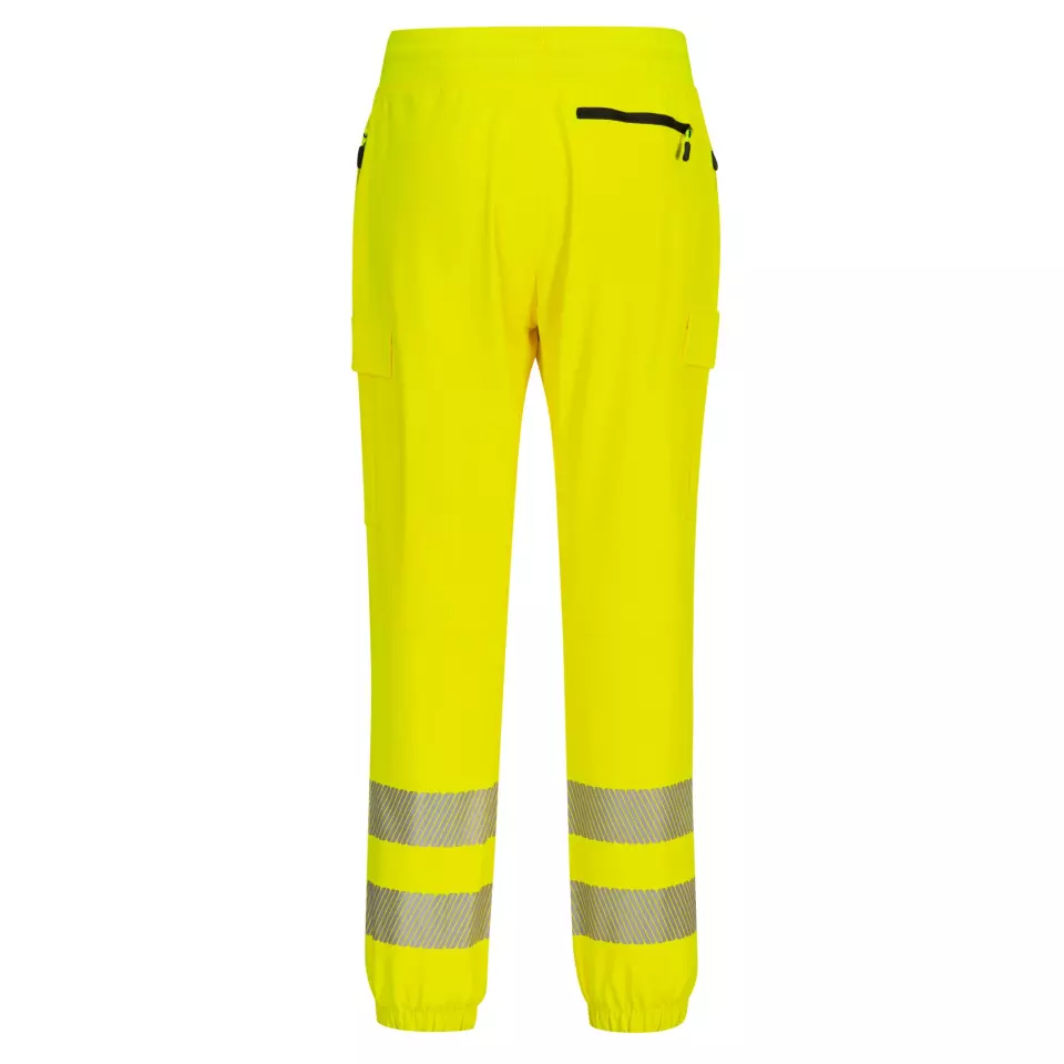 Portwest KX346YBR, PW3 Hi-Vis Flexi Jogger, Yellow/Black, image 2, gallery thumbnail