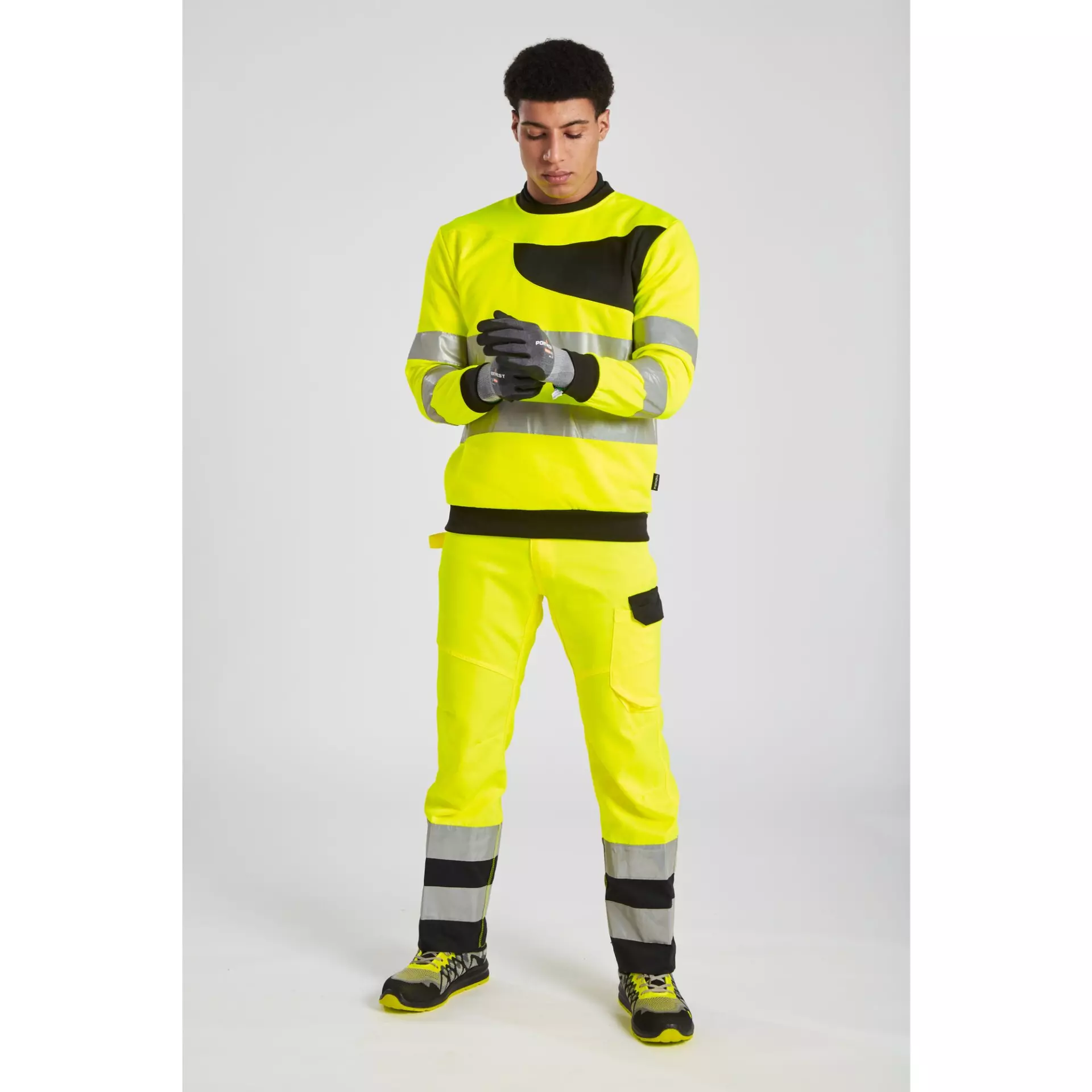 Portwest PW277OBR, PW2 Hi-Vis Sweatshirt, Orange/Black, image 6