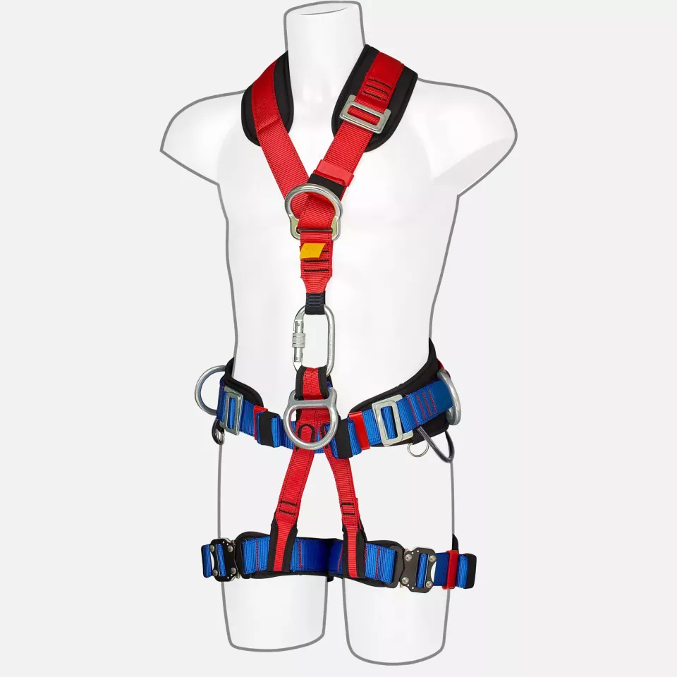 Portwest FP19RER, 4 Point Comfort Plus Harness, Red, image 1, gallery thumbnail