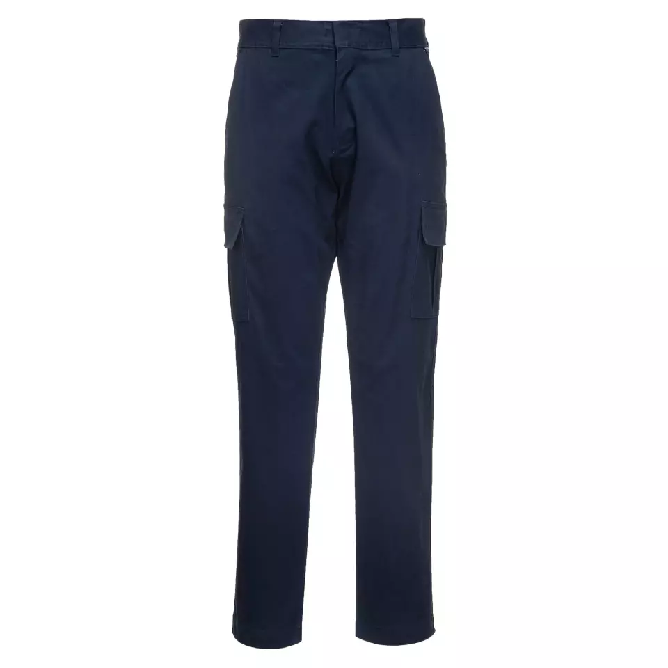 Portwest S231DNS, WX2 Eco Stretch Slim Fit Combat Trousers, Dark Navy Short, image 1, gallery thumbnail