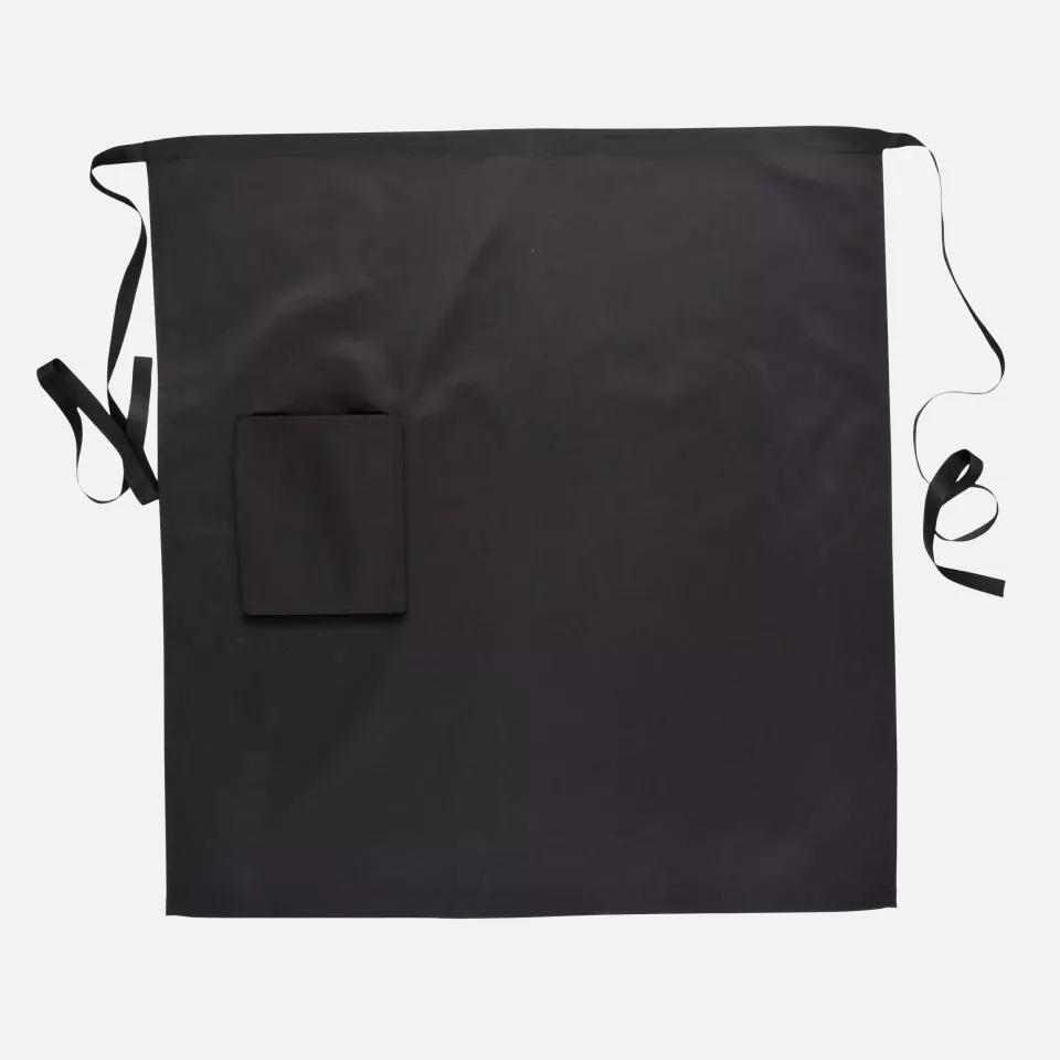 Portwest S794BKR, Waist Apron with Pocket, Black, image 2, gallery thumbnail
