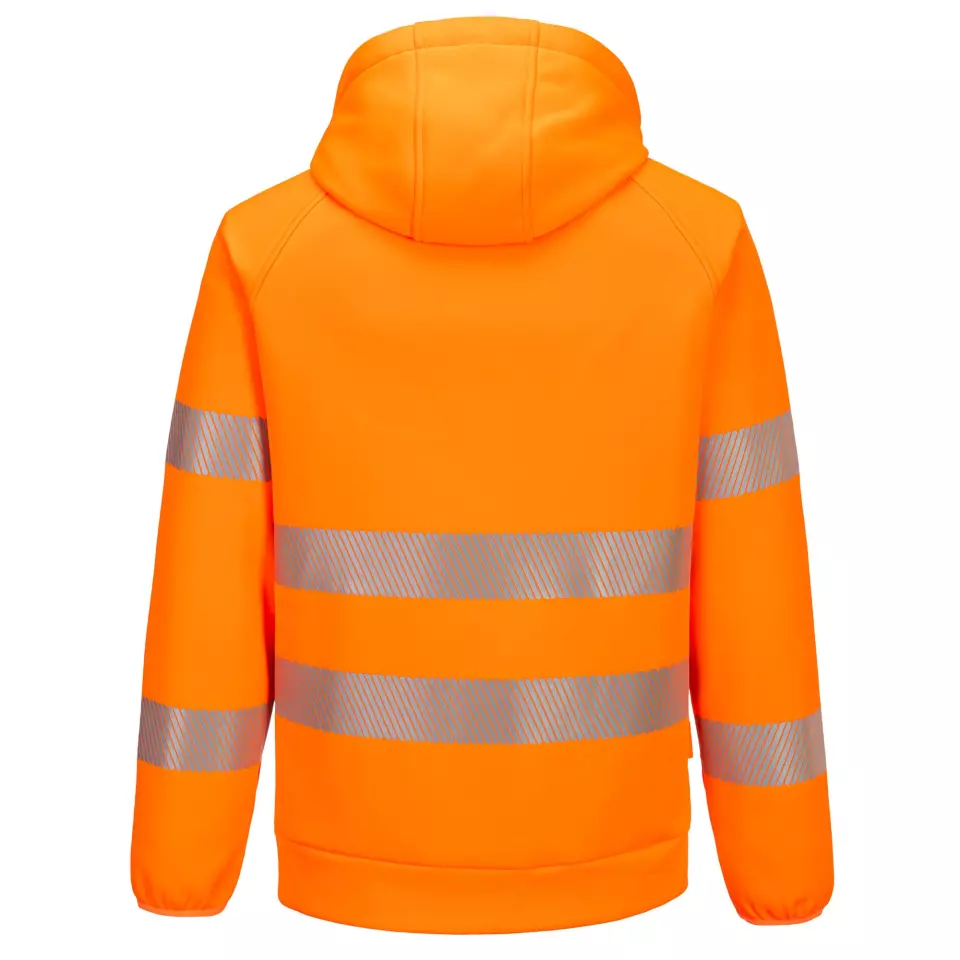 Portwest DX483OBR, DX4 Hi-Vis Kapuzenpullover, Orange/Schwarz, image 2, gallery thumbnail