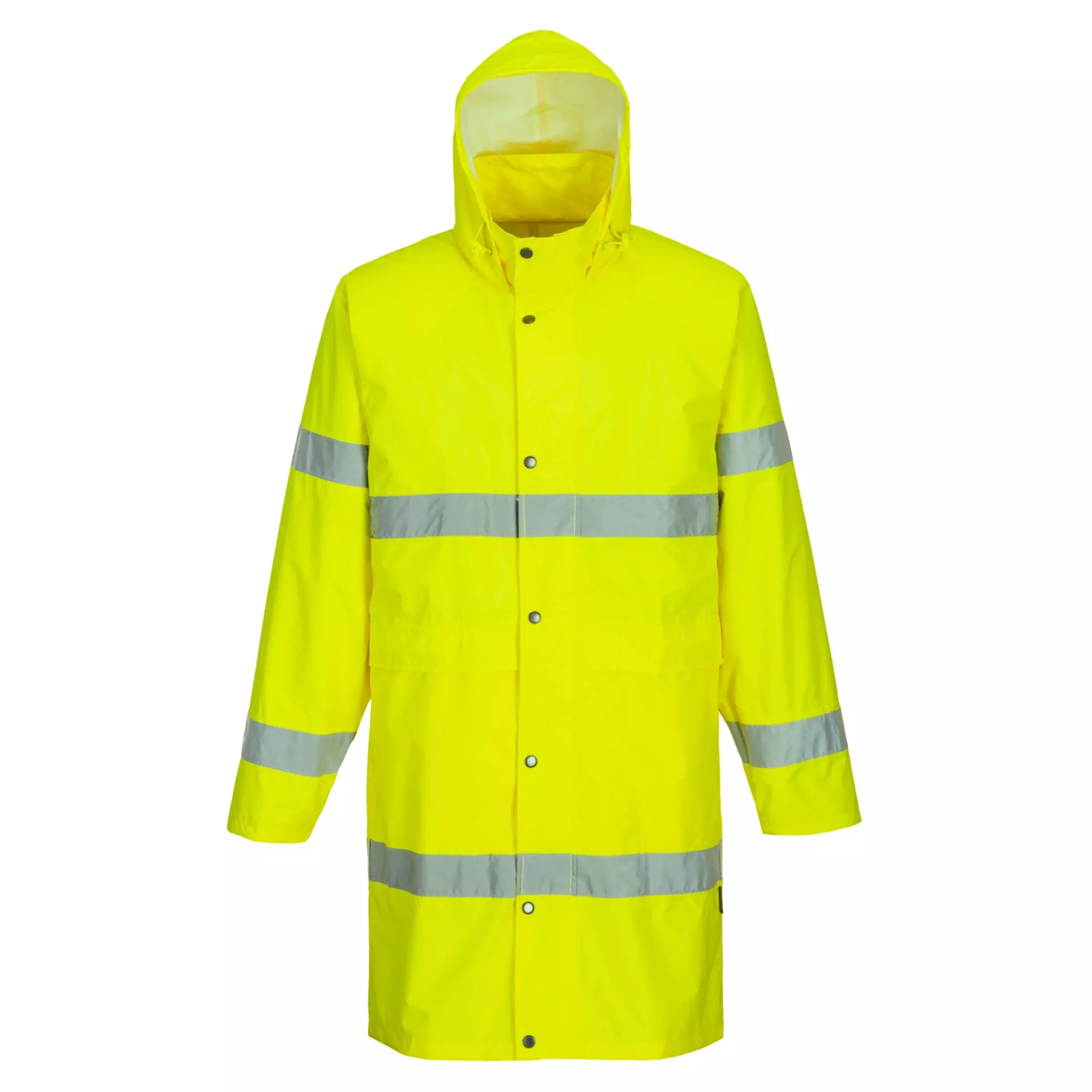 Portwest H442YER, Hi-Vis Rain Coat 100cm, Yellow, image 1