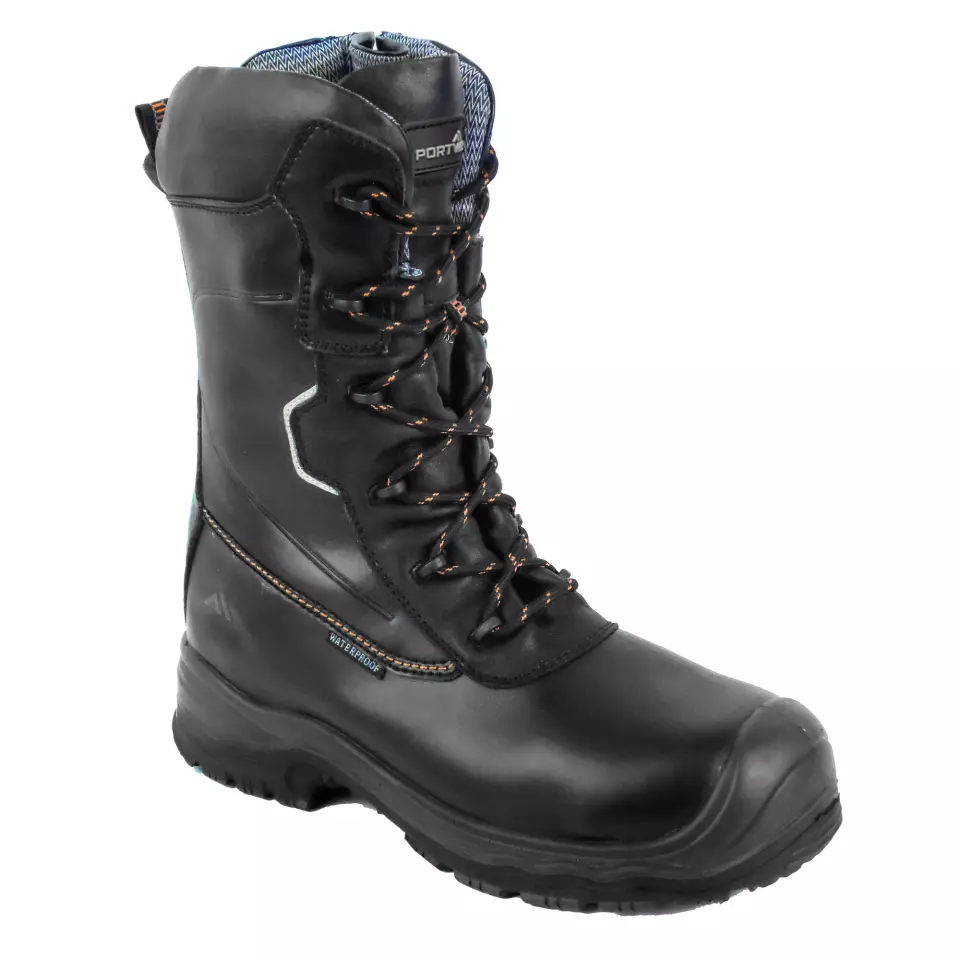 Portwest FD01BKR, Composite Leather Traction Boot 10" S7L HRO CI FO, Black, image 3, gallery thumbnail